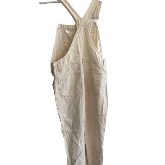 Girl’s Forever 21 Kids Cream Embroidered Overalls - Picture 2 of 6